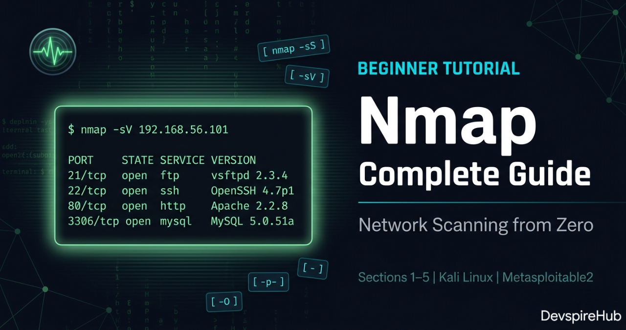 Nmap Tutorial — Complete Guide for Beginners & Pentesters