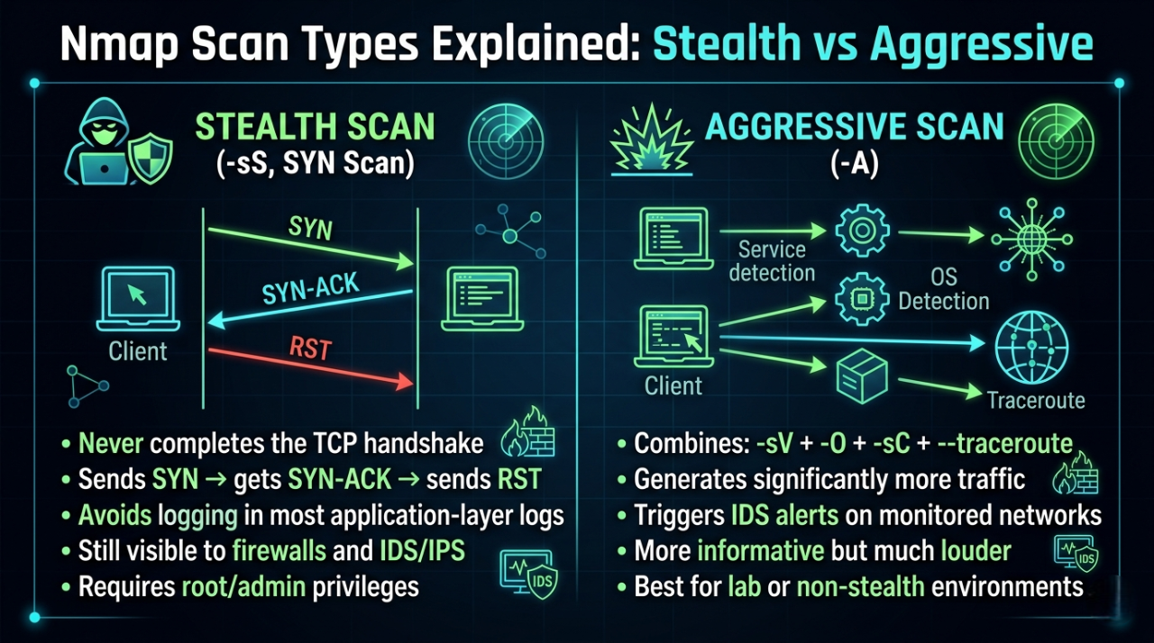 Stealth vs Aggressive Scan