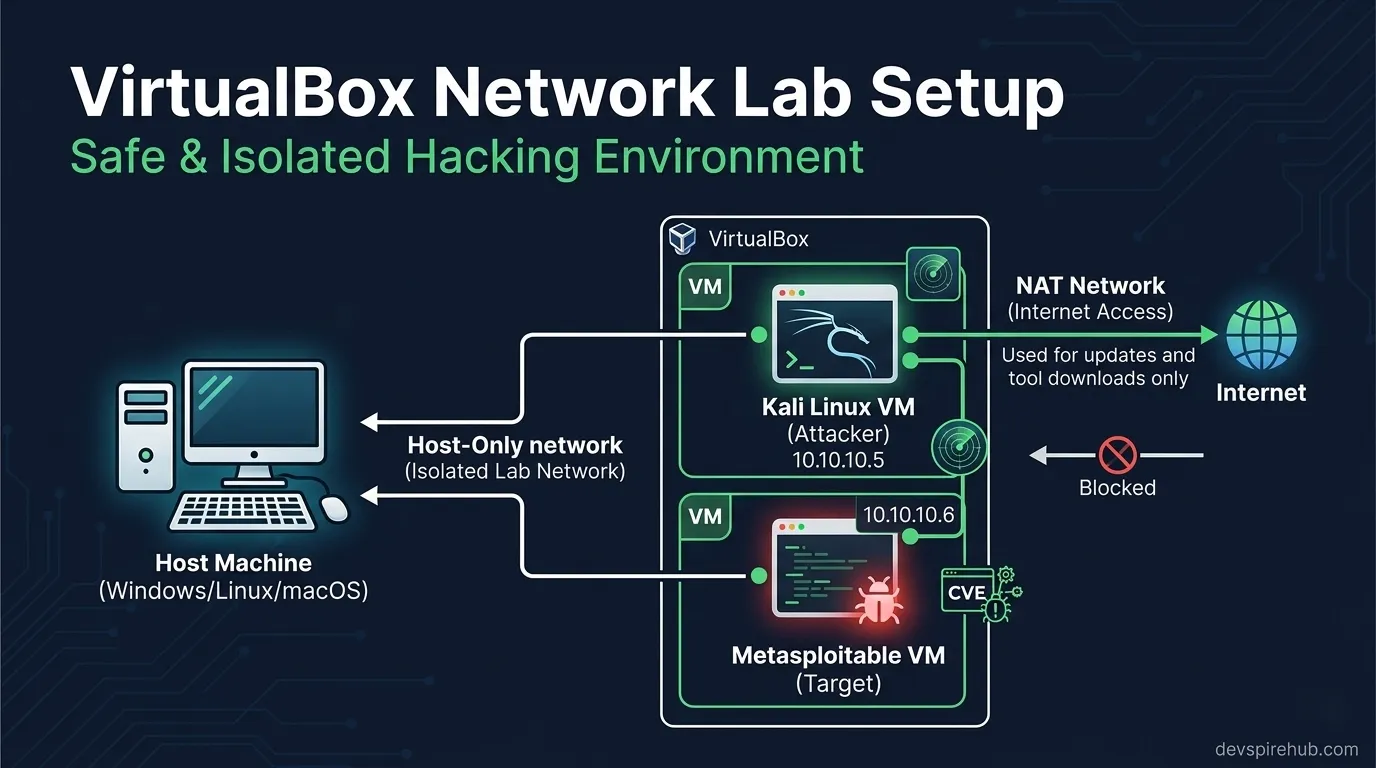 How to Configure VirtualBox networks for Secure Cybersecurity Lab (Step-by-Step Guide)
